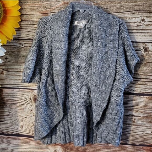 "Decree" Woman's cardigan sweater Size: XL gray/silver/black mix Pre-owned - Picture 1 of 8